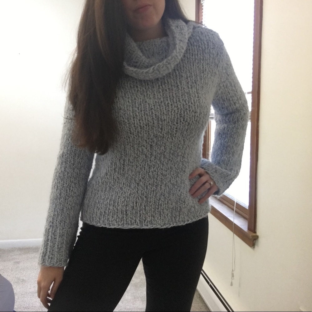 Women’s large Light Blue Turtleneck Sweater